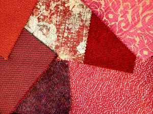 Tissus rouges