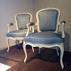Paire de cabriolets de style Louis XV